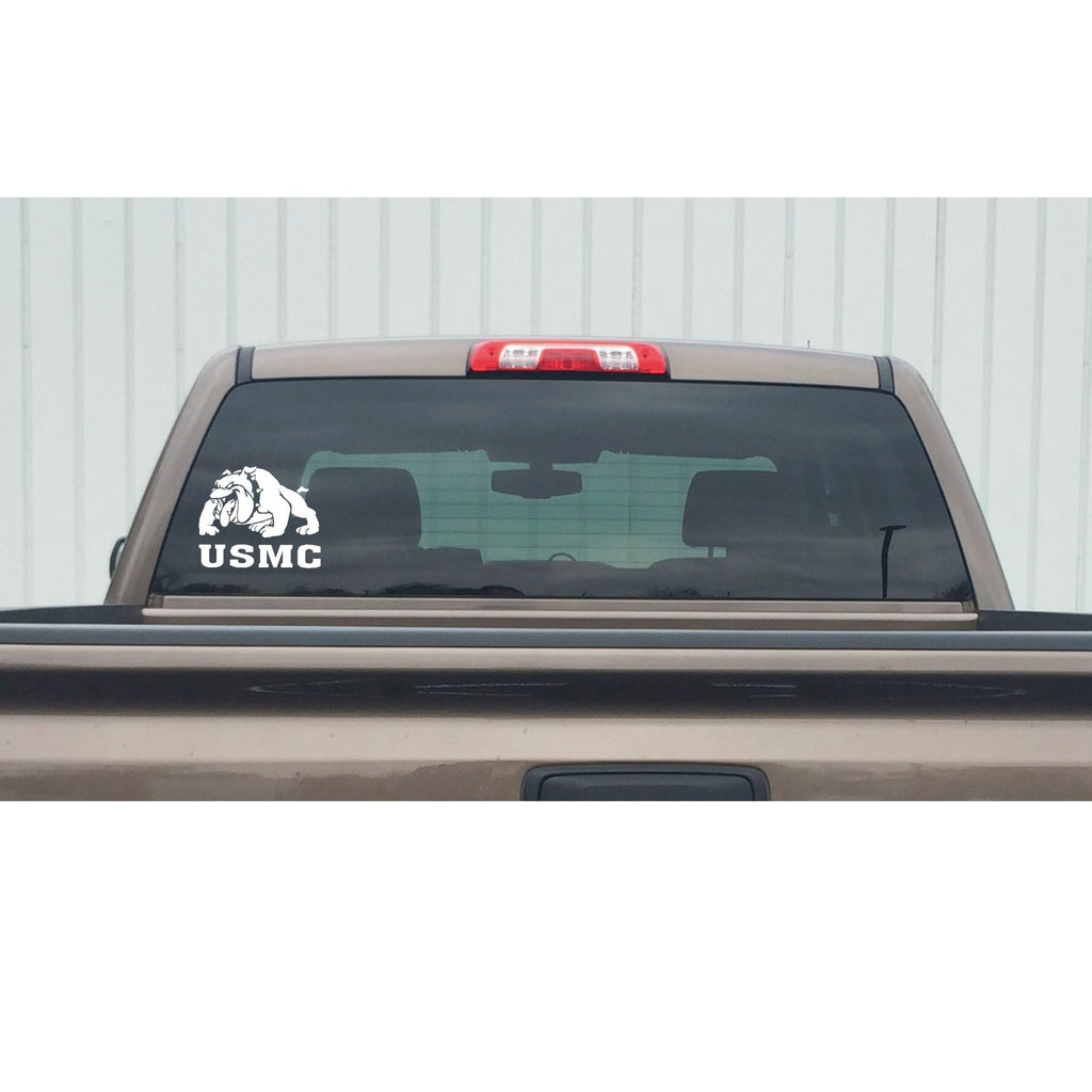 USMC Bulldog Decal – United States Marine Corps Window Sticker – 7503