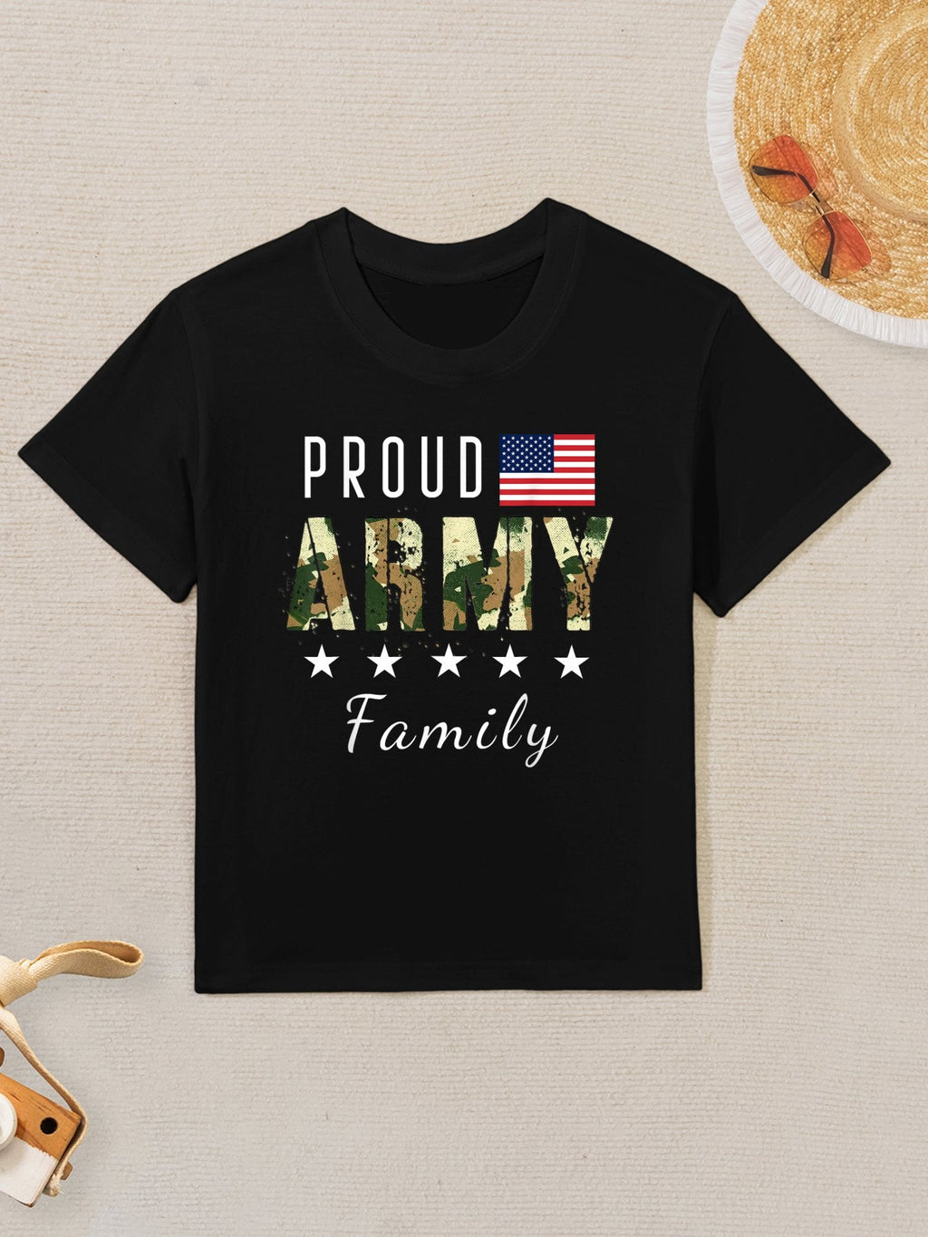 Army Graduation Proud Military Family Mom Dad Brother Sister Kids T-Shirt
